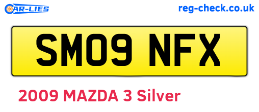 SM09NFX are the vehicle registration plates.