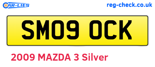 SM09OCK are the vehicle registration plates.