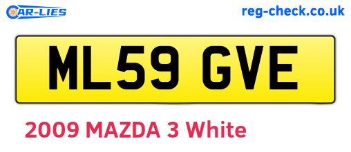 ML59GVE are the vehicle registration plates.
