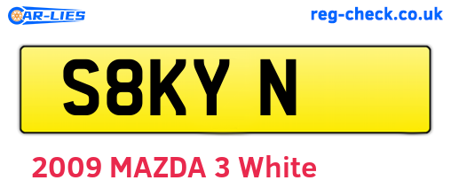 S8KYN are the vehicle registration plates.