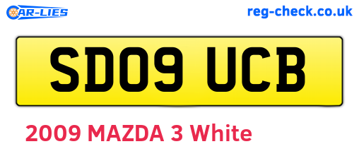 SD09UCB are the vehicle registration plates.