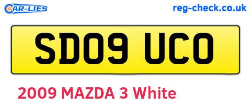 SD09UCO are the vehicle registration plates.