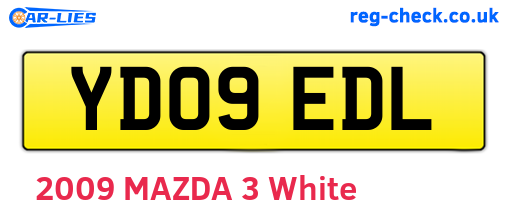 YD09EDL are the vehicle registration plates.