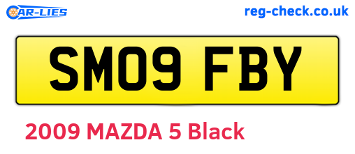 SM09FBY are the vehicle registration plates.