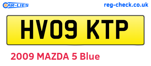 HV09KTP are the vehicle registration plates.