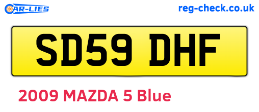 SD59DHF are the vehicle registration plates.