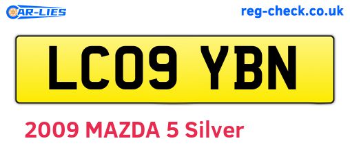 LC09YBN are the vehicle registration plates.