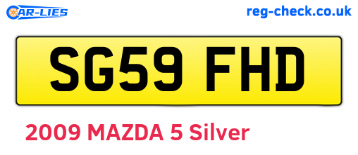 SG59FHD are the vehicle registration plates.
