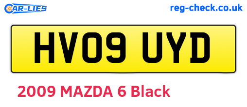 HV09UYD are the vehicle registration plates.