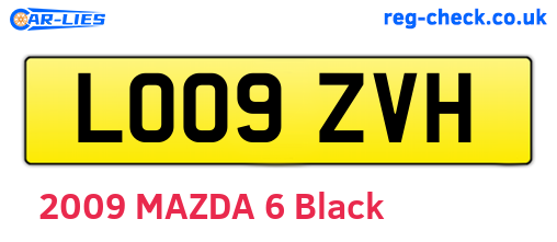 LO09ZVH are the vehicle registration plates.