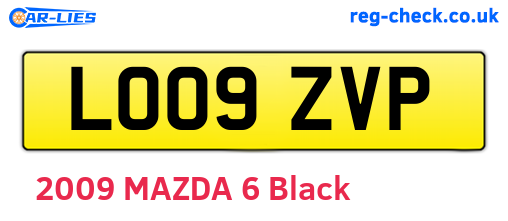 LO09ZVP are the vehicle registration plates.