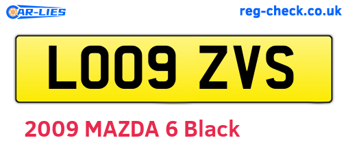 LO09ZVS are the vehicle registration plates.