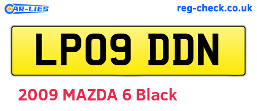 LP09DDN are the vehicle registration plates.