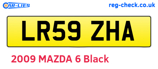 LR59ZHA are the vehicle registration plates.
