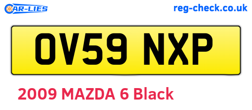 OV59NXP are the vehicle registration plates.