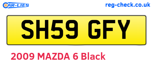SH59GFY are the vehicle registration plates.