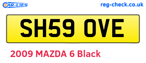 SH59OVE are the vehicle registration plates.