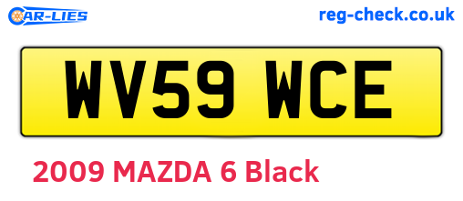 WV59WCE are the vehicle registration plates.