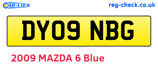 DY09NBG are the vehicle registration plates.