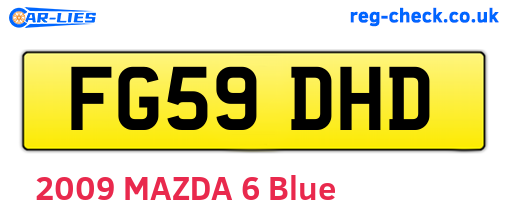 FG59DHD are the vehicle registration plates.
