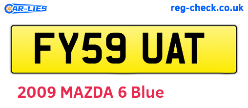 FY59UAT are the vehicle registration plates.