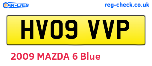 HV09VVP are the vehicle registration plates.