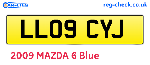 LL09CYJ are the vehicle registration plates.