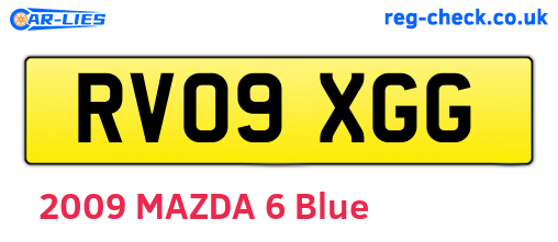 RV09XGG are the vehicle registration plates.