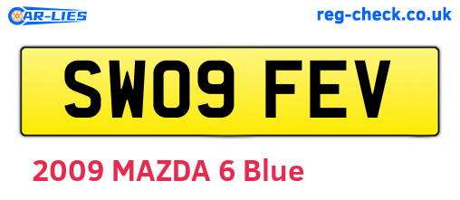 SW09FEV are the vehicle registration plates.