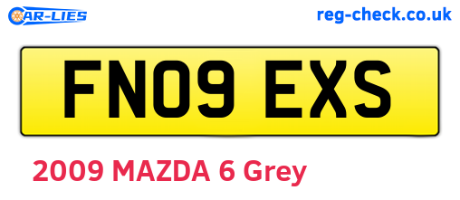 FN09EXS are the vehicle registration plates.