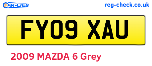 FY09XAU are the vehicle registration plates.