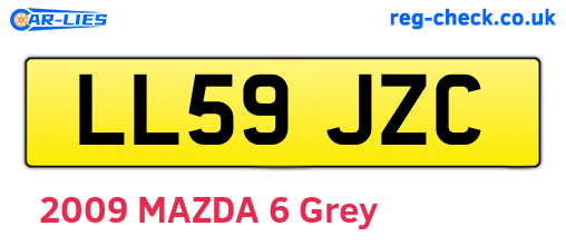 LL59JZC are the vehicle registration plates.