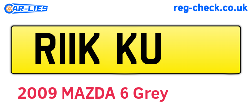 R11KKU are the vehicle registration plates.