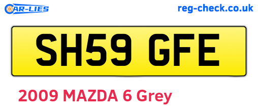 SH59GFE are the vehicle registration plates.