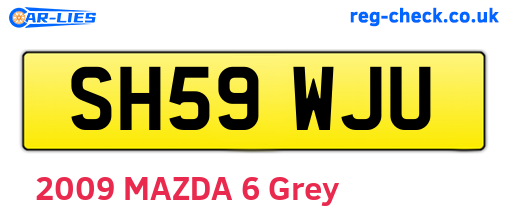 SH59WJU are the vehicle registration plates.