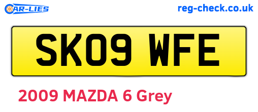 SK09WFE are the vehicle registration plates.