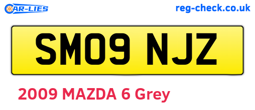 SM09NJZ are the vehicle registration plates.