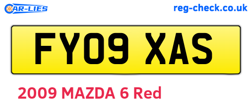 FY09XAS are the vehicle registration plates.