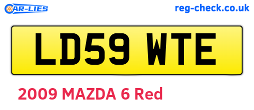 LD59WTE are the vehicle registration plates.