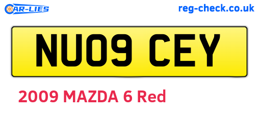 NU09CEY are the vehicle registration plates.
