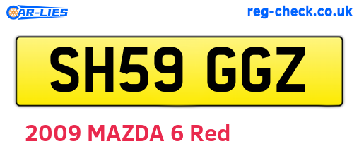 SH59GGZ are the vehicle registration plates.
