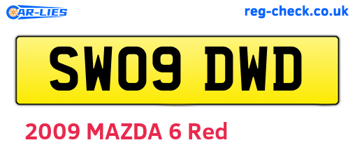 SW09DWD are the vehicle registration plates.