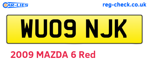 WU09NJK are the vehicle registration plates.