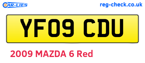 YF09CDU are the vehicle registration plates.