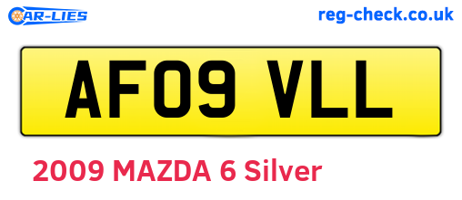 AF09VLL are the vehicle registration plates.