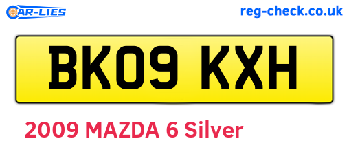 BK09KXH are the vehicle registration plates.