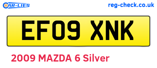 EF09XNK are the vehicle registration plates.