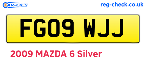 FG09WJJ are the vehicle registration plates.