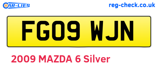 FG09WJN are the vehicle registration plates.