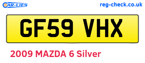 GF59VHX are the vehicle registration plates.